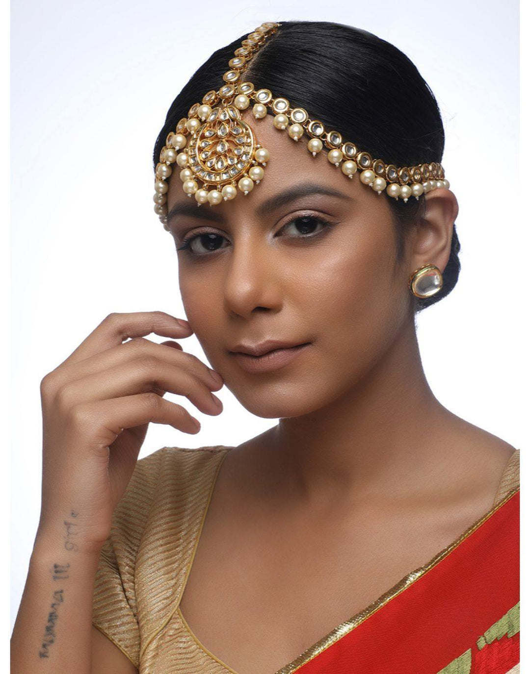 Kundan Maatha Patti-Accessories-Glamourental