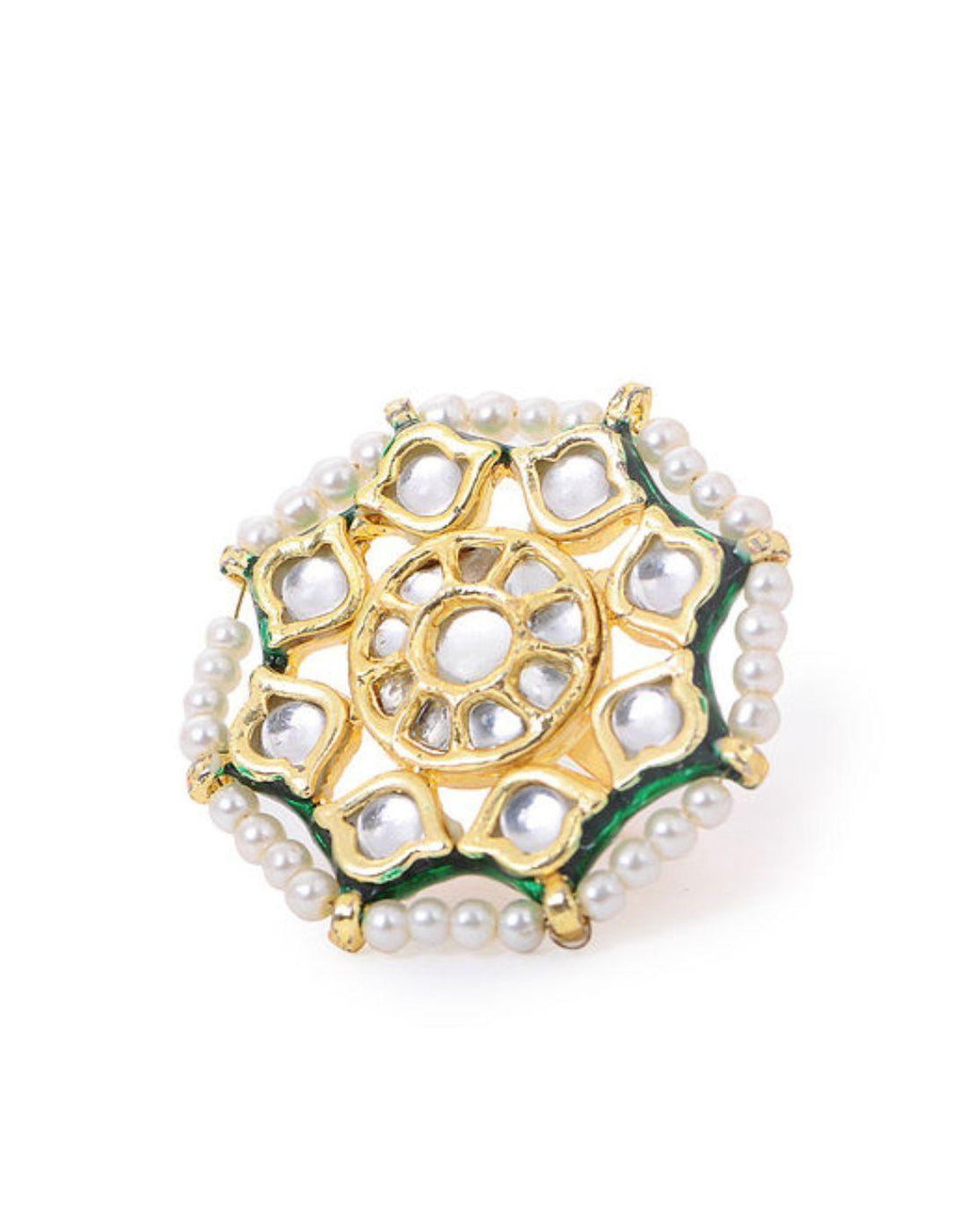 Kundan Ring-Accessories-Glamourental