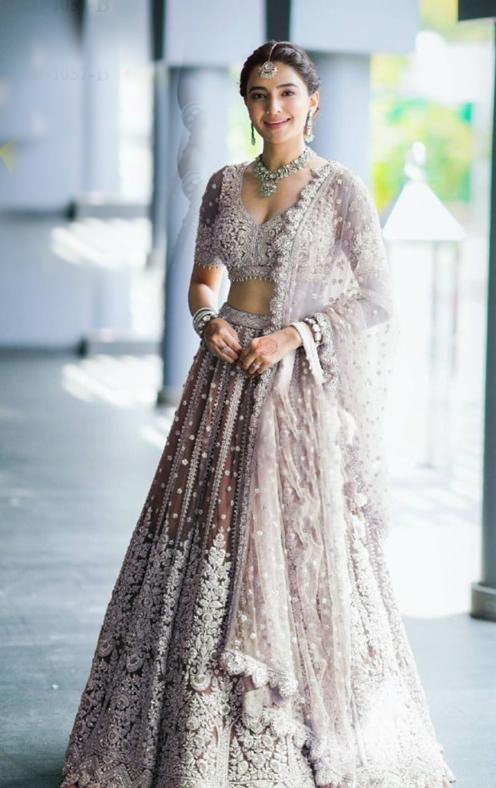 Beautiful embroidered Sabyasachi bridal lehenga for wedding