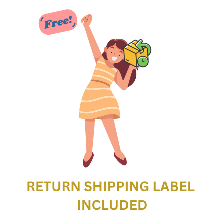Return Shipping Label Included 