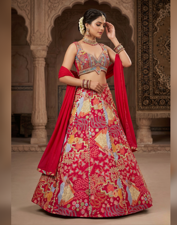 Designer Flared Lehenga Choli for Sangeet, Wedding & Engagement