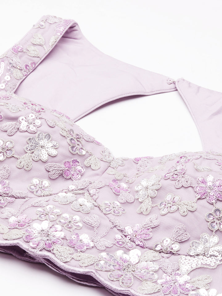 Lavender Blush-Colored Lehenga with Net Dupata : Timeless Elegance for Every Celebration