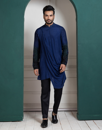 Nightshade Elegance Nehru Jacket and Kurta Set