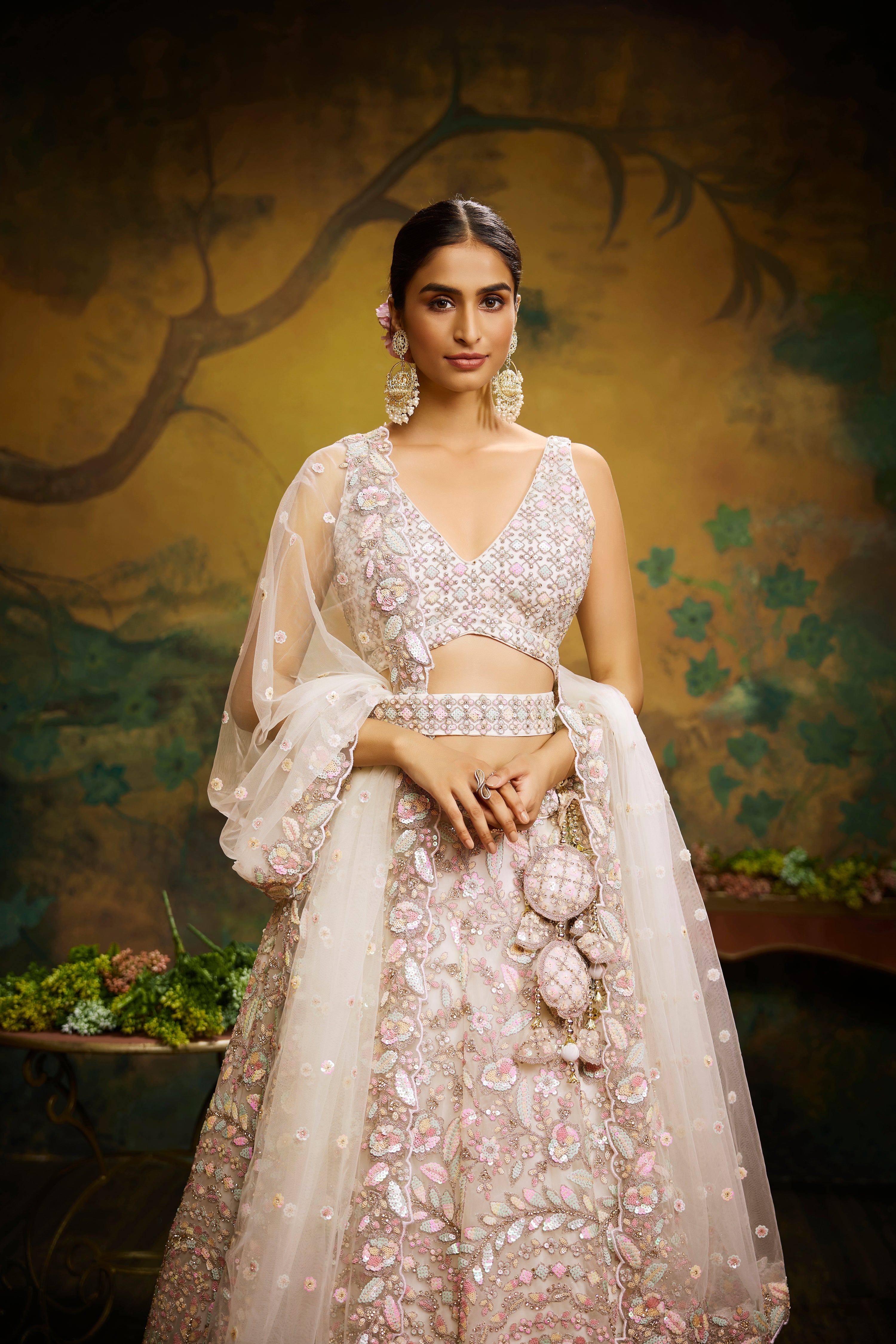 Three Piece Wedding Wear Stylish Lehenga | Latest Kurti Designs