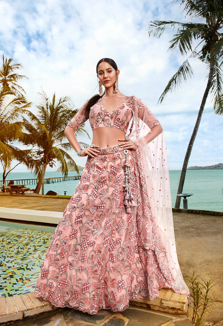 Coral Colored Lehenga: Timeless Elegance for Every Celebration