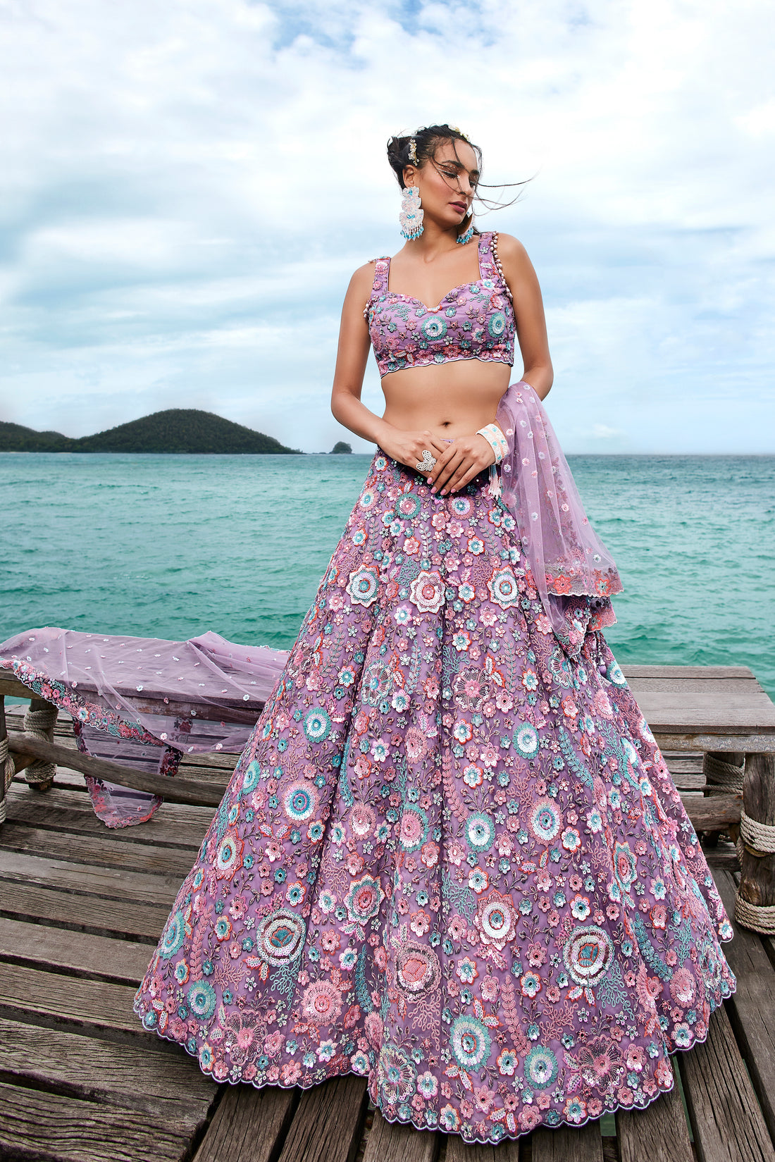 Mauve Colored Lehenga: Timeless Elegance for Every Celebration - Rent