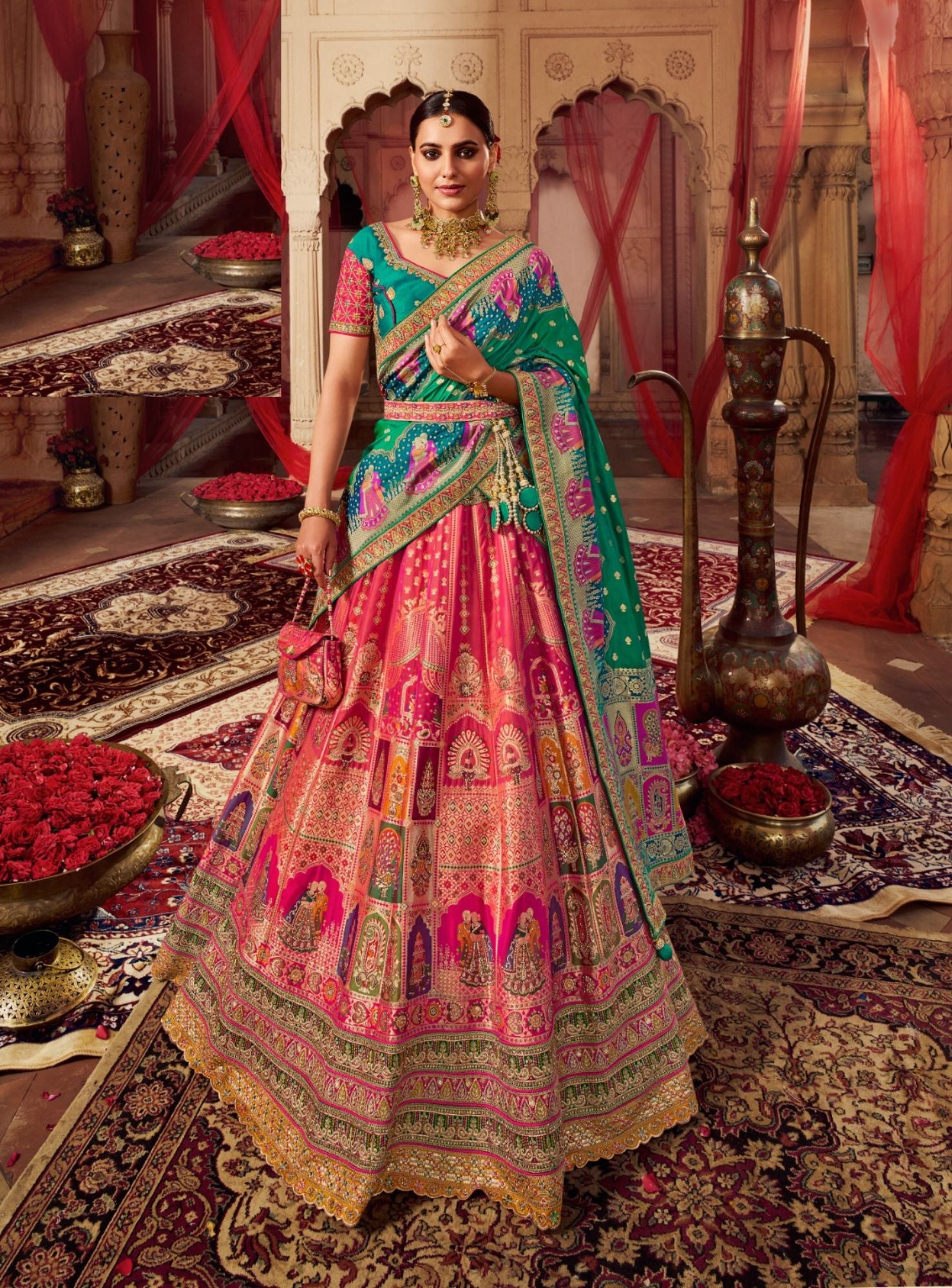 Beautiful blue fashion lehenga