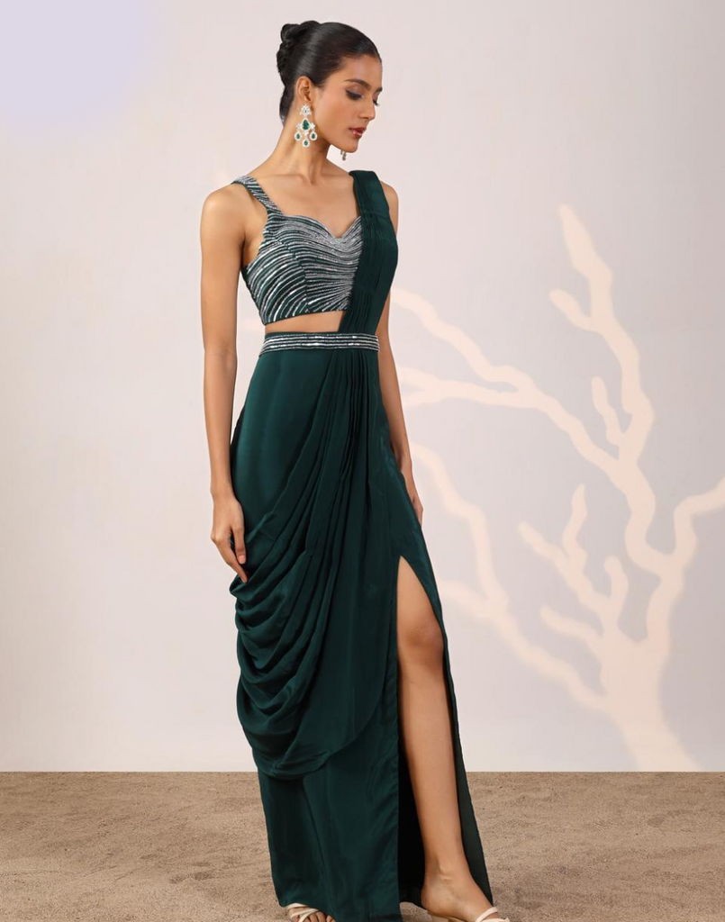 green emerald velvet dress Amazon.com: Dress for Saint Patricks Day Anarkali Indian Kurti For Women  Pakistani Green Indian Dresses (US, Alpha, Small, Regular, Regular, Green)  : Clothing, Shoes & Jewelry main image 0