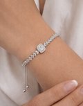 Celeste Emerald-Cut Halo Adjustable Bracelet - Buy_1