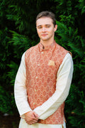 Classy Kurta set with Nehru Jacket- Rent