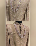 Contemporary Coffee Embroidered Sherwani Set for Special Occasions_1