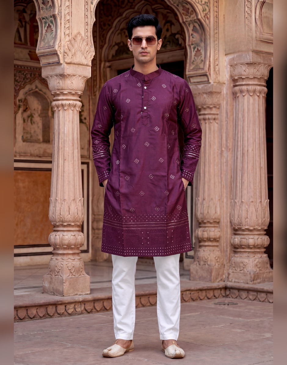 Contemporary Ethnic Kurta Set for Men_4