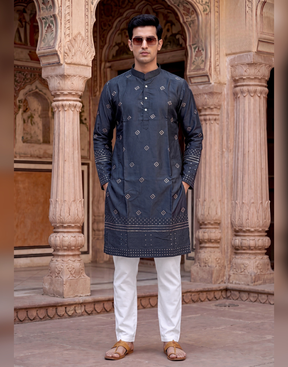 Contemporary Ethnic Kurta Set for Men_7