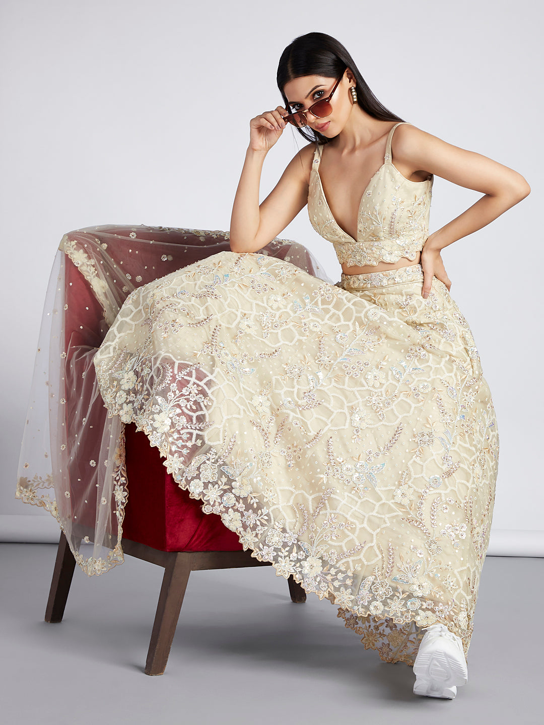 Cream Colored Lehenga: Timeless Elegance for Every Celebration - Rent