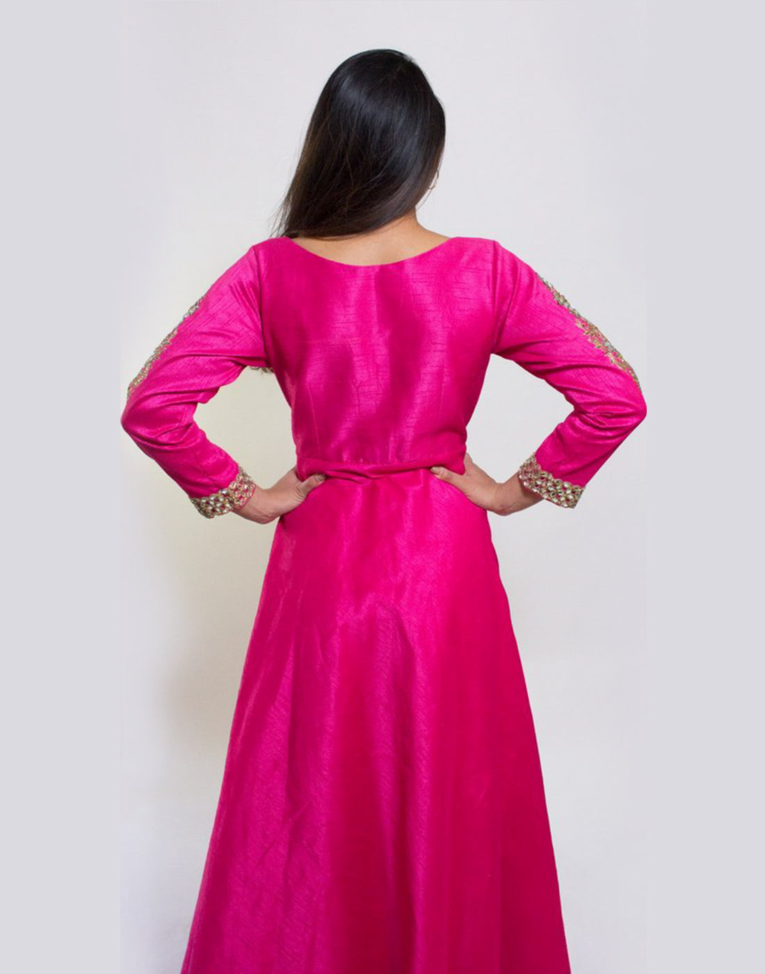 Rent Gold Embroidered Dark Pink Gown Online in US | Glamourental Rent Gold Embroidered Dark Pink Gown Online in US | Glamourental