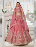 Dazzling Golden Tissue Lehenga Choli with Sequin Work & Matching Dupatta_2