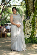 Elegance Woven Designer Net Saree_1