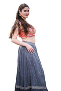 Elegant Grey Embroidered Sequin Lehenga with Stylish Blouse and Jacket_4