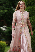 Elegant Pink Anarkali With Stunning Jacket - Rent_2