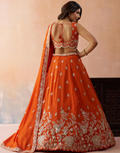 Elegant Tissue Sequinned & Zari Embroidered Lehenga Choli Set with Flowing Dupatta_2