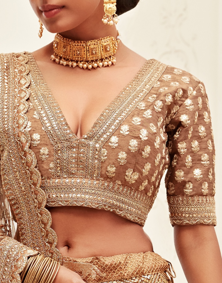 Embellished Embroidery Party Wear Silk Lehenga Set with Blouse & Dupatta