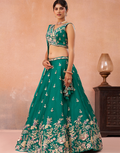 Ethereal Tissue Lehenga with Sparkling Sequins & Zari Embroidery and Flowing Dupatta_2