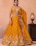 Ethereal Tissue Lehenga with Sparkling Sequins & Zari Embroidery and Flowing Dupatta_4