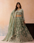 Festive Tissue Embroidered Lehenga Choli Set with Beads & Sequins_4