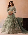 Festive Tissue Embroidered Lehenga Choli Set with Beads & Sequins_7