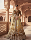Glamorous Net Lehenga Set with Thread & Sequin Embroidery Blouse & Dupatta Included
