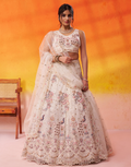 Glamorous Net Sequins Embroidered Lehenga Choli for Weddings & Parties - Buy