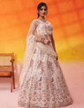Glamorous Net Sequins Embroidered Lehenga Choli for Weddings & Parties - Buy_1