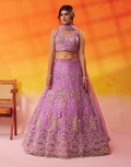 Glamorous Net Sequins Embroidered Lehenga Choli for Weddings & Parties - Buy_5