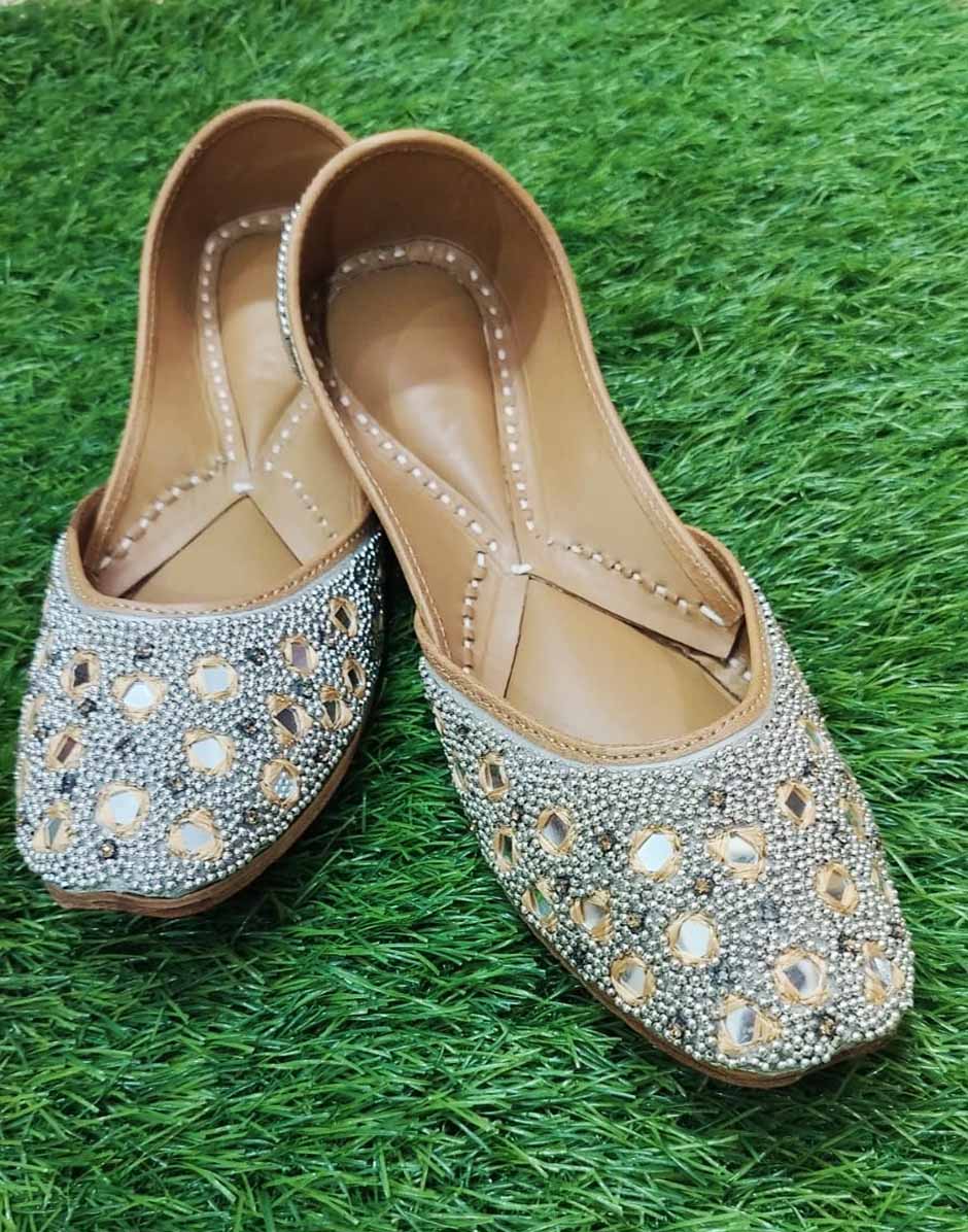 Golden & Silver Embellished Juttis