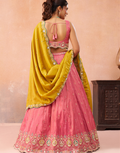 Graceful Silk Lehenga Set with Heavy Beads & Sequins Embroidery_5