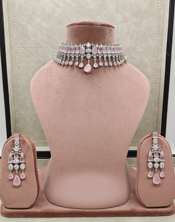 Handcrafted Kundan Choker Necklace Earrings Perfect for Weddings & Festive Wear