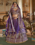 Luxury Art Silk Heavy Embroidered Lehenga Blouse with Net Dupatta Perfect for Weddings & Festive Occasions - Buy_1