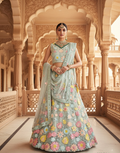 Luxury Net Lehenga Blouse & Dupatta with Thread & Sequin Embroidery Perfection