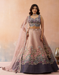 Majestic Net Sequins Embroidered Lehenga Set for Wedding, Reception & Party Wear_4