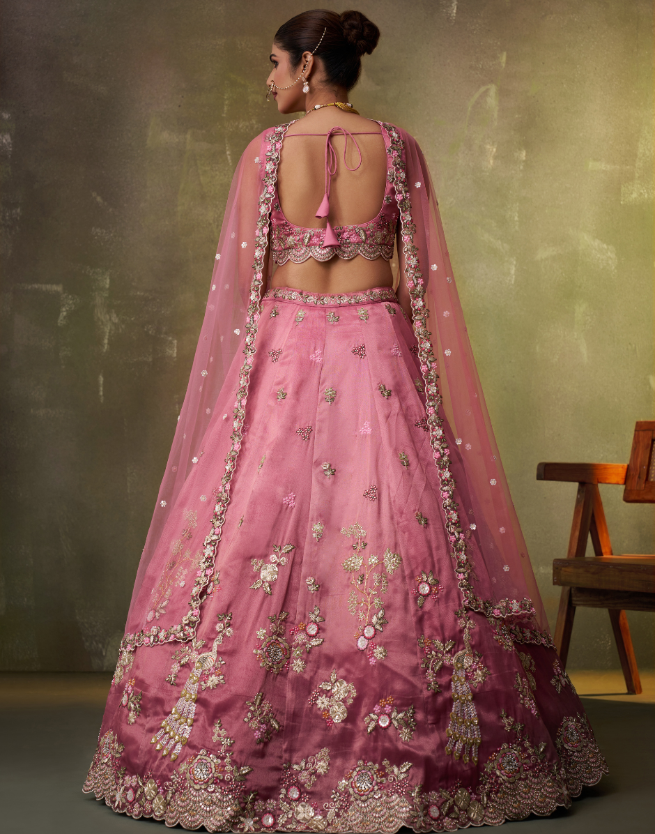Modern Tissue Fabric Lehenga with Luxe Sequin Embroidery & Dupatta - Buy_5