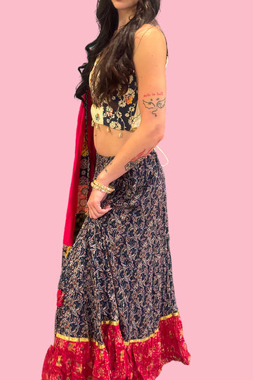 Navratri Multi Color Traditional Chaniya Choli For - Rent