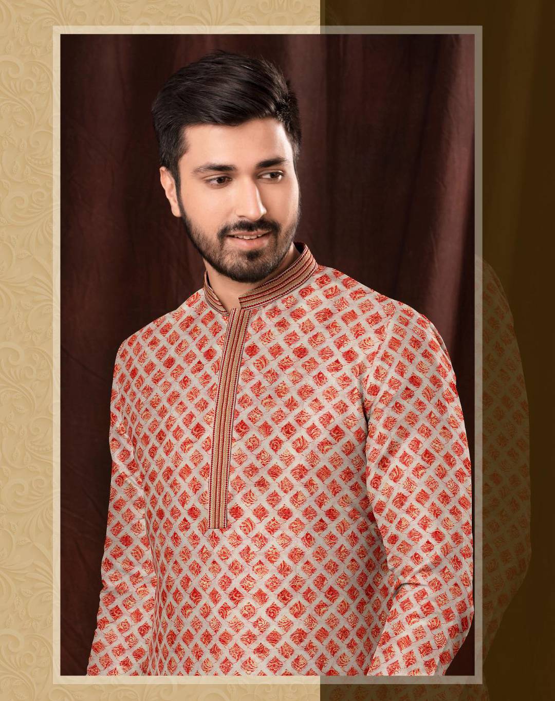 Chinkakari  Prints Men's Kurta Set