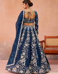Opulent Organza Lehenga with Sparkling Beads & Sequins Work for Festive Celebrations_7