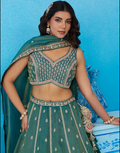 Premium Tissue Beads & Sequins Work Lehenga Choli Set with Designer Dupatta_3