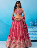 Premium Tissue Beads & Sequins Work Lehenga Choli Set with Designer Dupatta_4