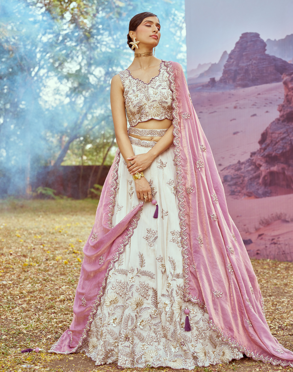 Purple Viscose Sequins Work Lehenga Choli with Dupatta Elegant Bridal & Festive Wear