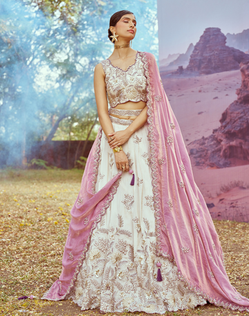 Purple Viscose Sequins Work Lehenga Choli with Dupatta Elegant Bridal & Festive Wear