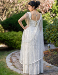 Radiant White Net Lehenga Set with Embellished Blouse and Dupatta_3