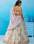 Regal Tissue Sequinned Zari Embroidered Lehenga with Blouse & Designer Dupatta_2