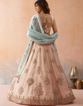 Regal Tissue Sequinned Zari Embroidered Lehenga with Blouse & Designer Dupatta_4